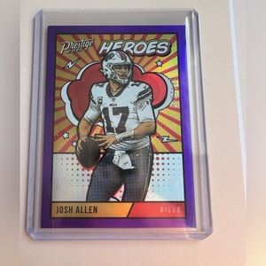 Josh Allen 2021 Panini Prestige HEROES Holofoil Buffalo Bills #HE-7 42/149